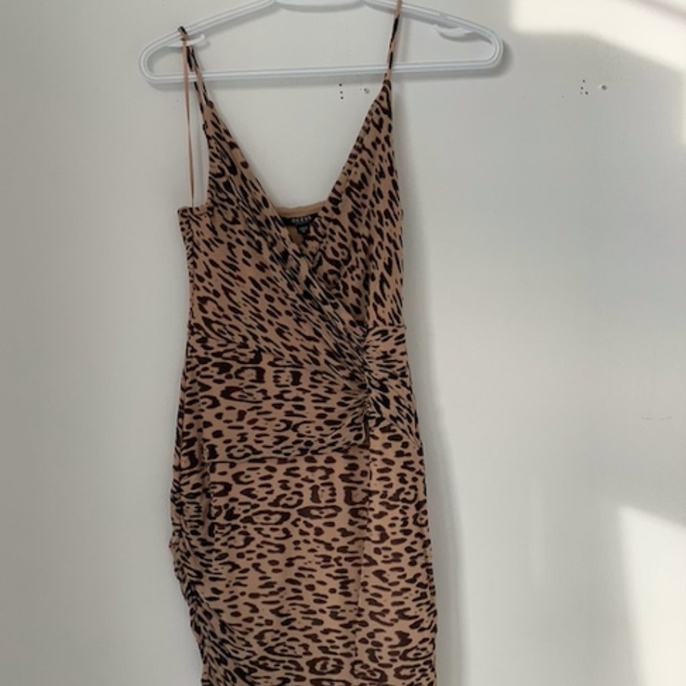 GUESS Chetah Print Bodycon Dress